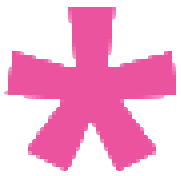 Pink asterisk icon