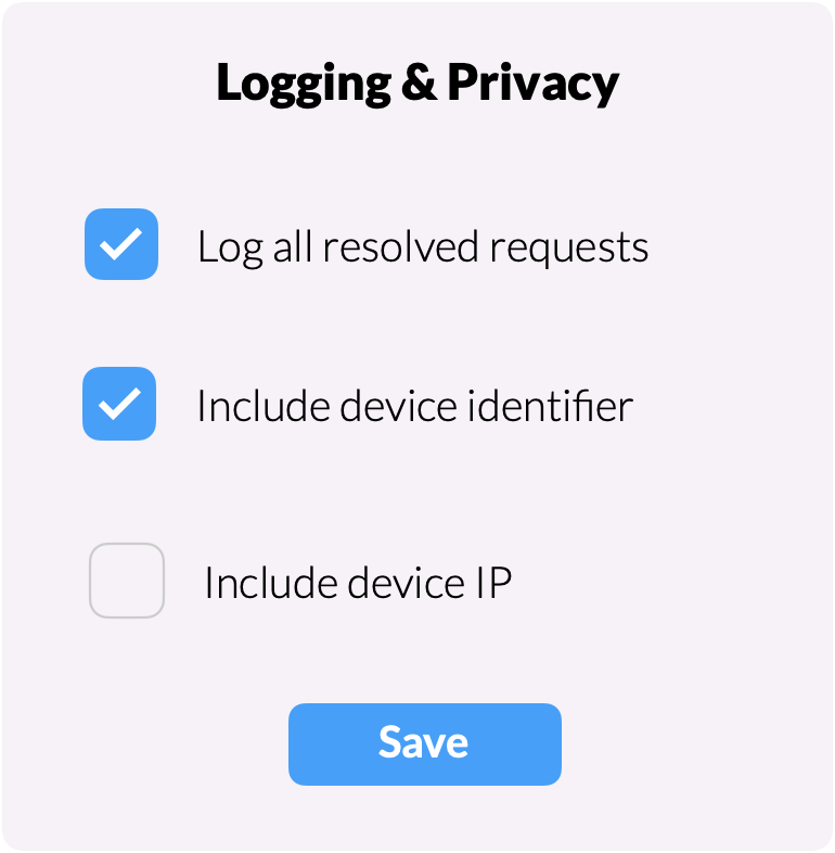 From everything to nothing. Customizable Logging