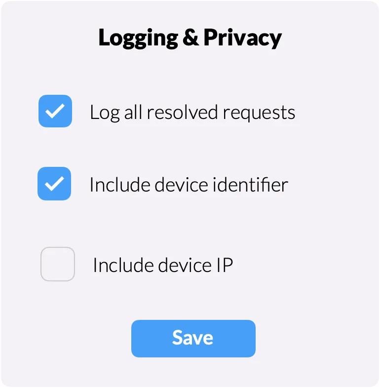 From everything to nothing Customizable Logging